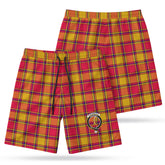 Scrymgeour Tartan Crest Men's Beach Shorts