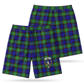 Sempill Modern Tartan Crest Men's Beach Shorts