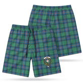 Shaw (of Sauchie) Ancient Tartan Crest Men's Beach Shorts