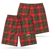 Somerville Tartan Crest Men's Beach Shorts