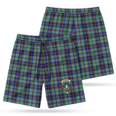 Stevenson Tartan Crest Men's Beach Shorts