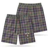 Taylor Weathered Tartan Crest Men's Beach Shorts