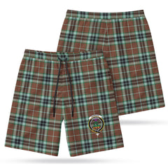 Thomson Hunting Modern Tartan Crest Men's Beach Shorts
