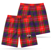 Tweedie Tartan Crest Men's Beach Shorts