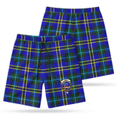 Weir Modern Tartan Crest Men's Beach Shorts