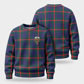 Agnew Modern Tartan Crest Sweater