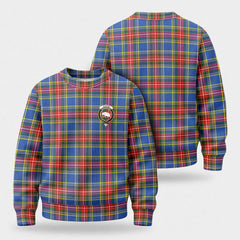 Beaton Modern Tartan Crest Sweater