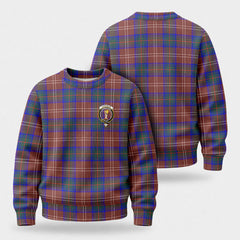 Chisholm Hunting Modern Tartan Crest Sweater
