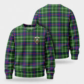 Duncan Modern Tartan Crest Sweater