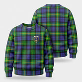 Gordon Modern Tartan Crest Sweater