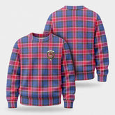 Graham of Menteith Red Tartan Crest Sweater