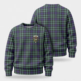 Graham of Montrose Modern Tartan Crest Sweater