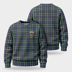Graham of Montrose Modern Tartan Crest Sweater