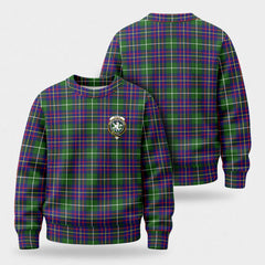 Inglis Modern Tartan Crest Sweater