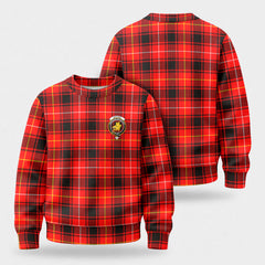 MacIver Modern Tartan Crest Sweater
