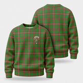 MacKinnon Hunting Modern Tartan Crest Sweater