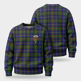 McLeod of Harris Modern Tartan Crest Sweater