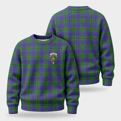 Strachan Tartan Crest Sweater