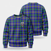 Weir Modern Tartan Crest Sweater