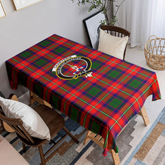 Charteris (Earl of Wemyss) Tartan Crest Tablecloth