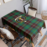 Chisholm Hunting Ancient Tartan Crest Tablecloth