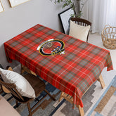 Fraser (of Lovat) Weathered Tartan Crest Tablecloth
