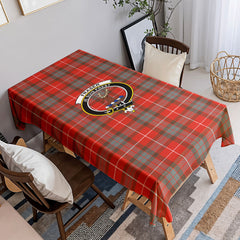 Fraser (of Lovat) Weathered Tartan Crest Tablecloth