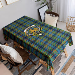 Gillies Ancient Tartan Crest Tablecloth