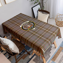 MacIntyre Hunting Weathered Tartan Crest Tablecloth