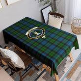MacKay Modern Tartan Crest Tablecloth