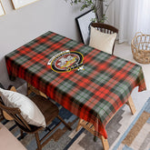 MacLachlan Weathered Tartan Crest Tablecloth
