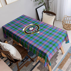 Pitcairn Hunting Tartan Crest Tablecloth