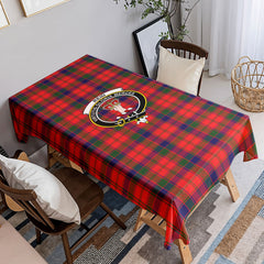 Reid Modern Tartan Crest Tablecloth