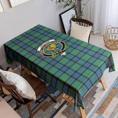Sinclair Hunting Ancient Tartan Crest Tablecloth