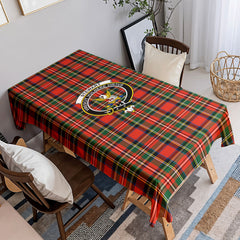 Stewart Royal Modern Tartan Crest Tablecloth