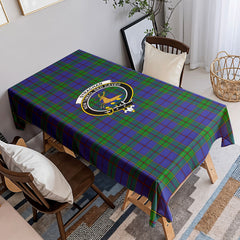 Strachan Tartan Crest Tablecloth