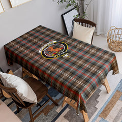 Sutherland Weathered Tartan Crest Tablecloth