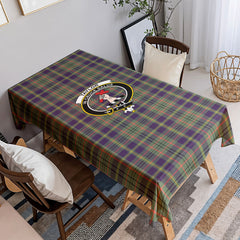 Taylor Weathered Tartan Crest Tablecloth