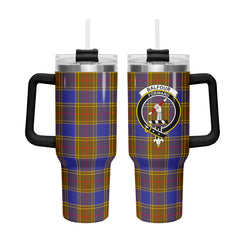 Balfour Modern Tartan Crest 40 oz Insulated Tumbler with Handle