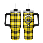 Barclay Dress Modern Tartan Crest 40 oz Insulated Tumbler with Handle