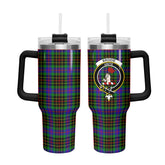 Brodie Hunting Modern Tartan Crest 40 oz Insulated Tumbler with Handle