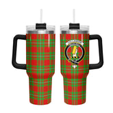 Callander Tartan Crest 40 oz Insulated Tumbler with Handle