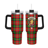 Fullerton Tartan Crest 40 oz Insulated Tumbler with Handle