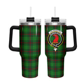 Halkerston Tartan Crest 40 oz Insulated Tumbler with Handle