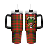 Kinninmont Tartan Crest 40 oz Insulated Tumbler with Handle