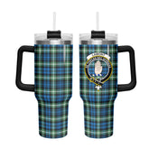 Lamont Ancient Tartan Crest 40 oz Insulated Tumbler with Handle