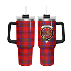 Leslie Modern Tartan Crest 40 oz Insulated Tumbler with Handle
