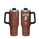 Lindsay Weathered Tartan Crest 40 oz Insulated Tumbler with Handle