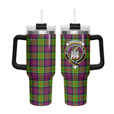 MacDonald (Clan Ranald) Tartan Crest 40 oz Insulated Tumbler with Handle