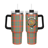 MacIntosh Ancient Tartan Crest 40 oz Insulated Tumbler with Handle